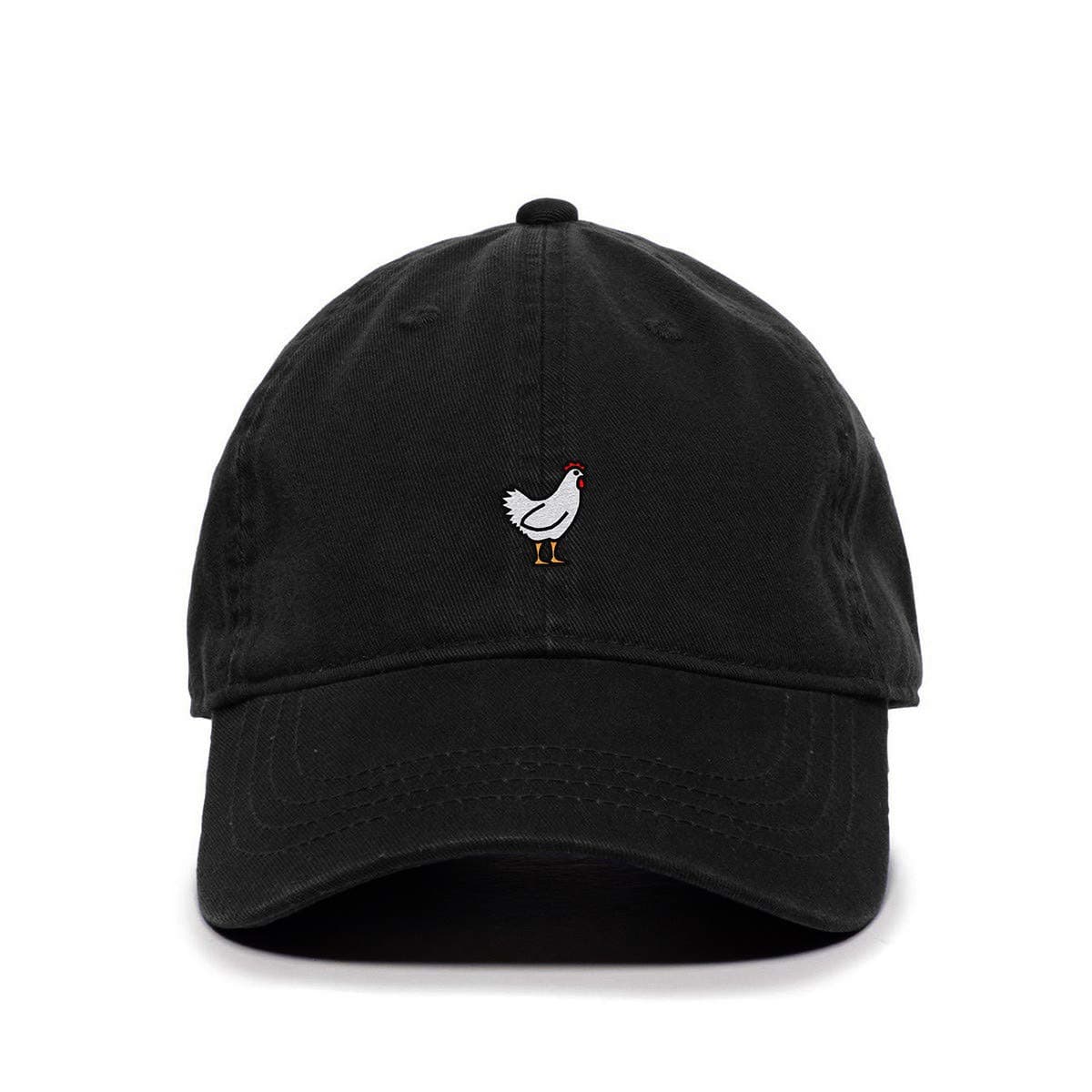 Chicken Baseball Cap Embroidered Cotton Adjustable Dad Hat