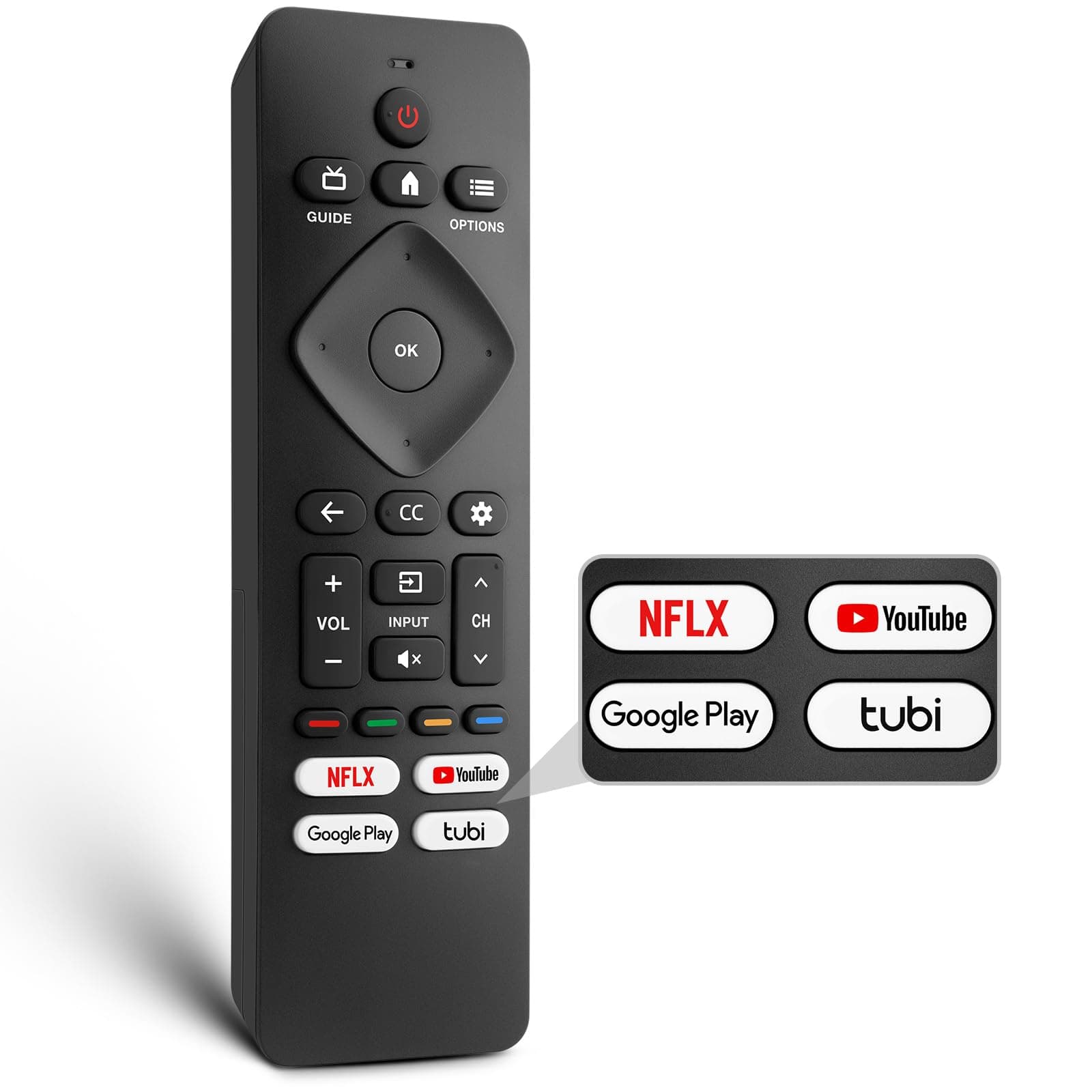 Replacement for Philips-Smart-TV-Remote-Control, Universal Smart Remote for Philips Android/Google TV