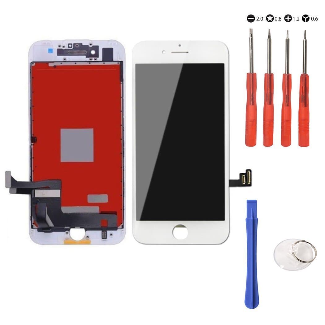 DOJA Barcelona display LCD Touch Screen for IPHONE 8 WHITE - HIGH QUALITY Replacement with Repair Tools