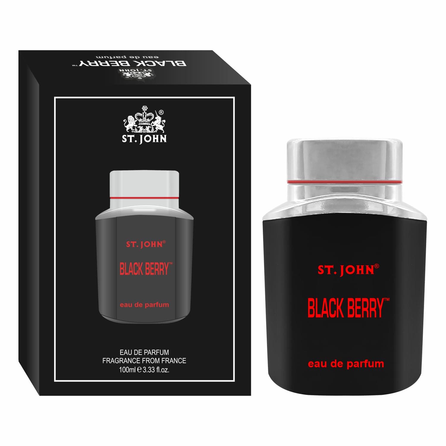 ST. JOHN COBRA John Black Berry Perfume for Men, Eau De Parfum, 100 ml