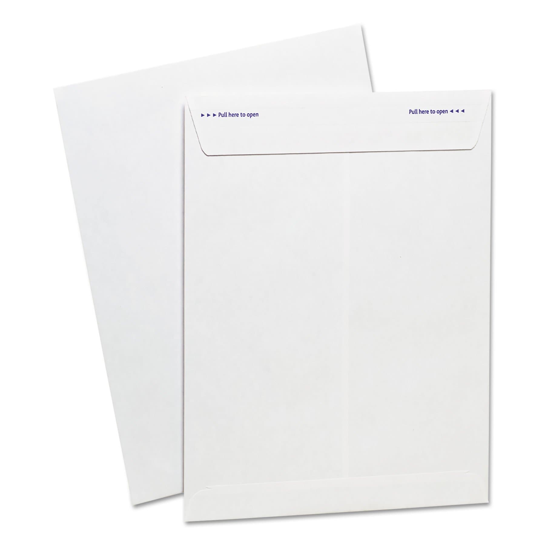 AmpadFastrip Security Catalog Envelope, 9 Inch x 12 Inch, Peel & Seal Adhesive, Security Tint, Tear-Away Quick-Open Strip, White, 100 Per Box (73127)