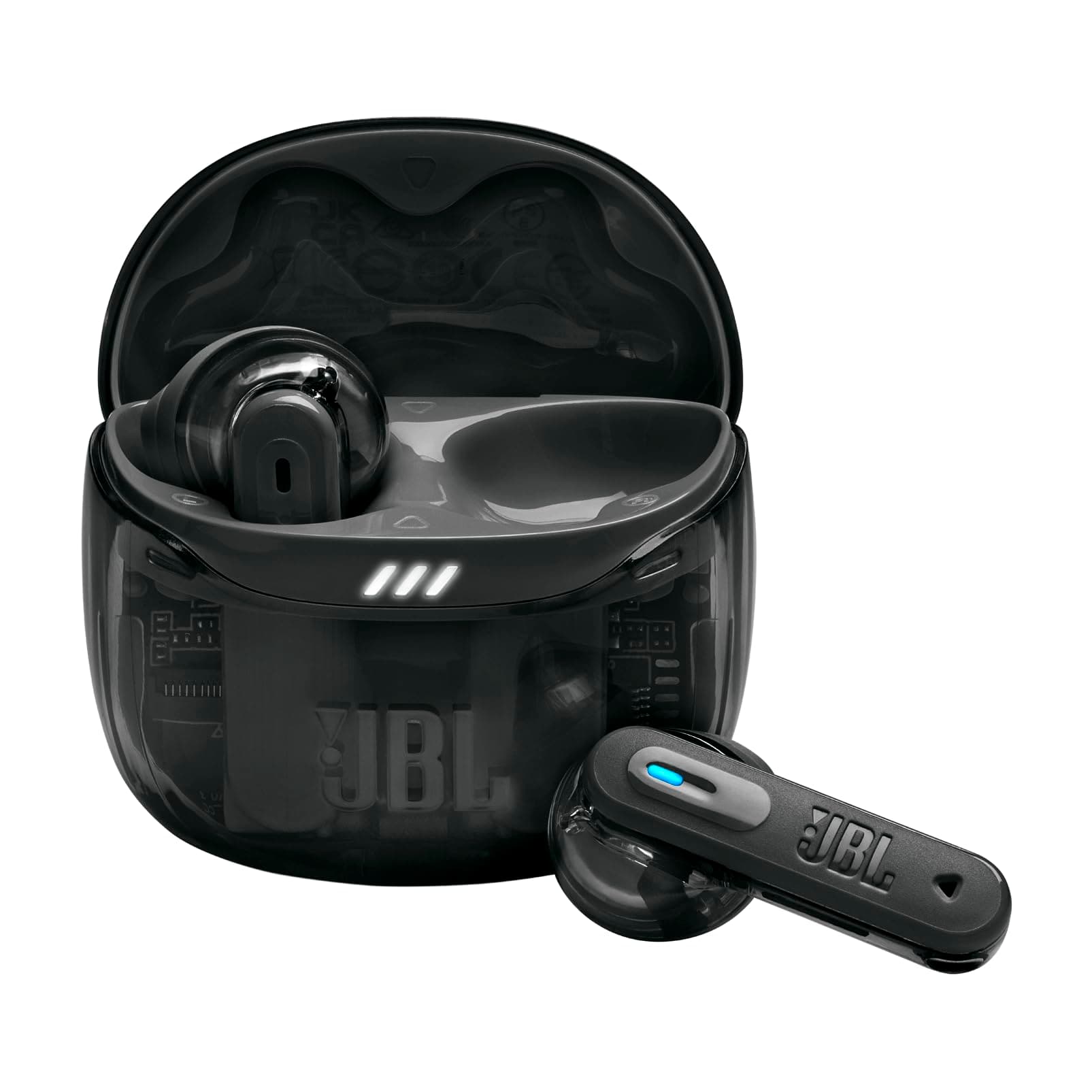 JBL Tune Flex Ghost 2, Wireless Bluetooth Headphones, 48 Hours Battery Life, IP54 Water and Dust Resistance, IP54 Water and Dust Resistance, Multi-Point Connection, Black Ghost