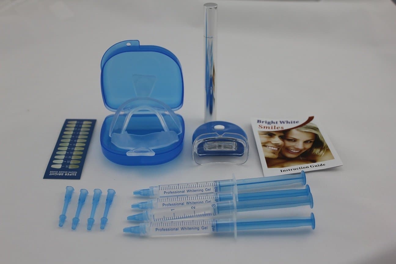 Teeth Whitening Home Kit with White LED Light