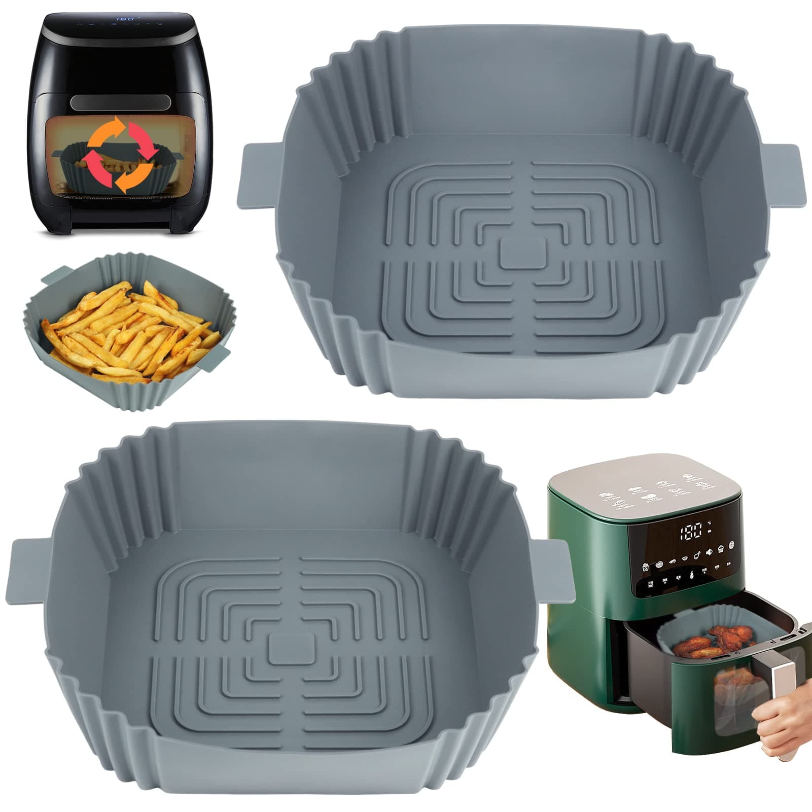 Square air fryer liners