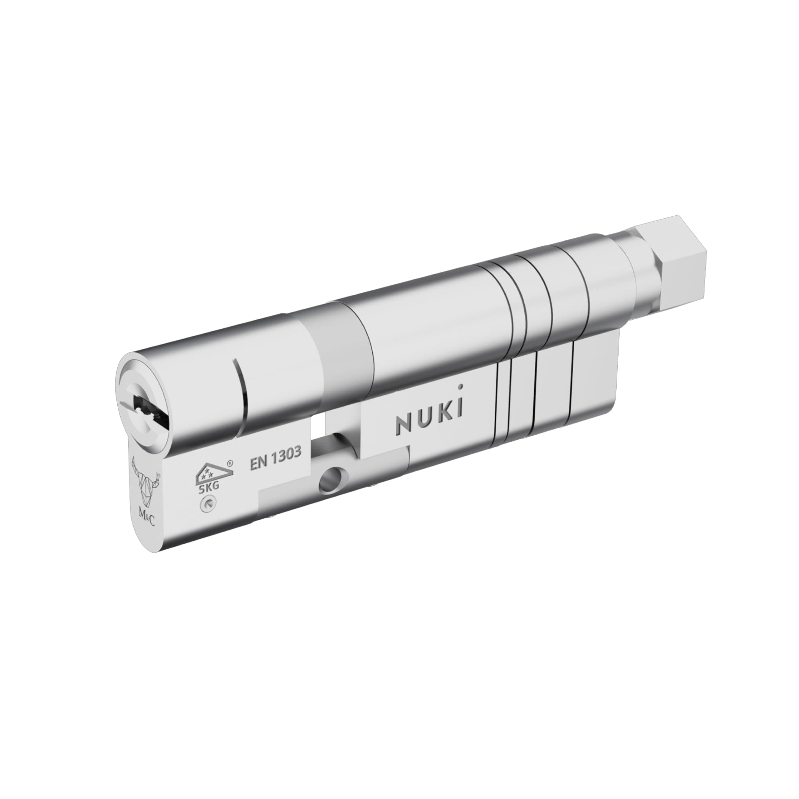 Nuki Universal Cylinder, For Nuki Smart Lock, Highest Security Mark SKG, Emergency Function, Set including 5 Keys, Accessory For Electronic Door Lock