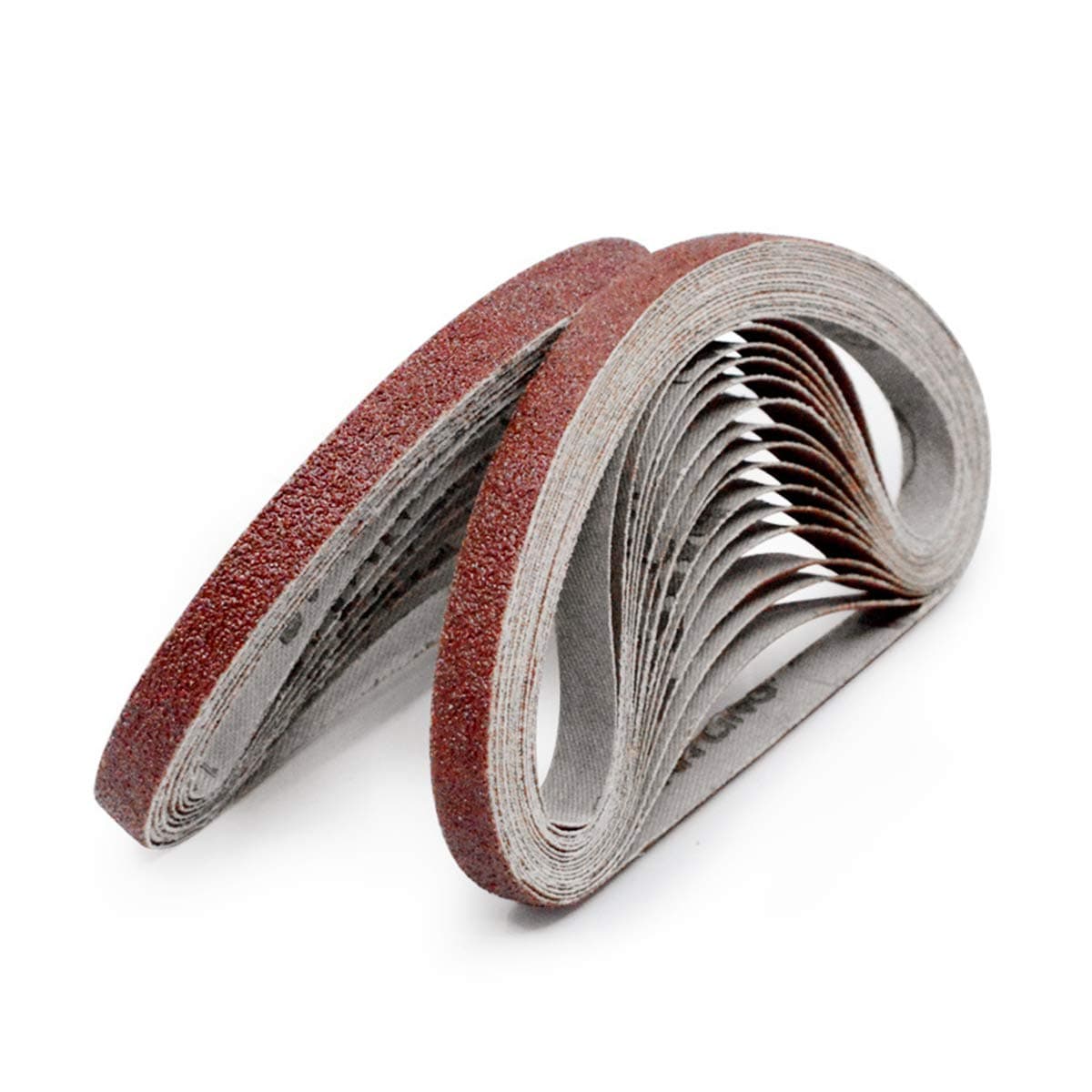 H2solution 3/8 x 13 Sanding Belts,40 Grit Aluminum Oxide Air Sander Belt,24 Pack