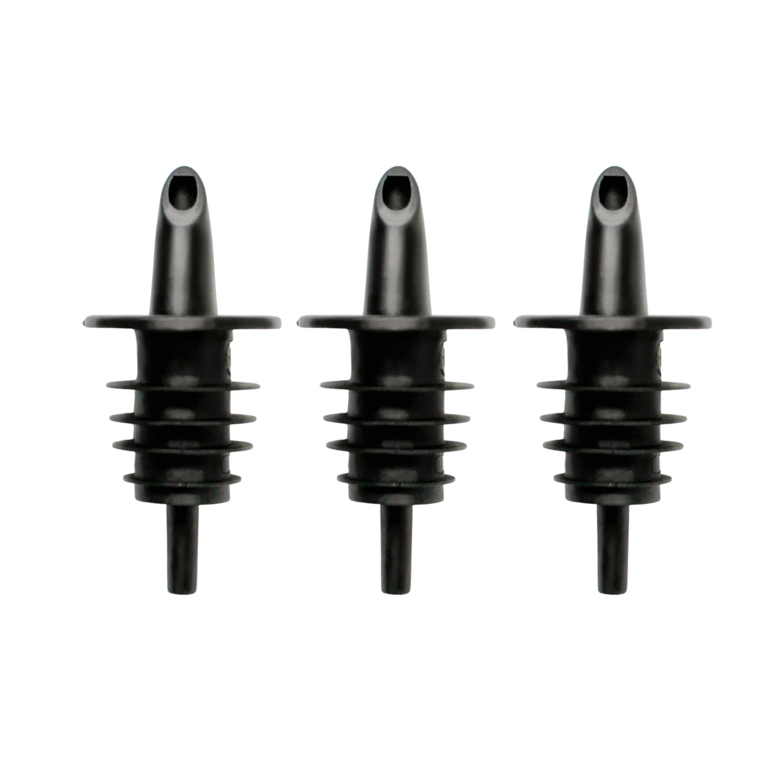 Hawaiian Shaved Ice Syrup Precise Control Bottle Pourers, Professional Pour Spouts for Snow Cone & Drink Flavors (3-Pack)