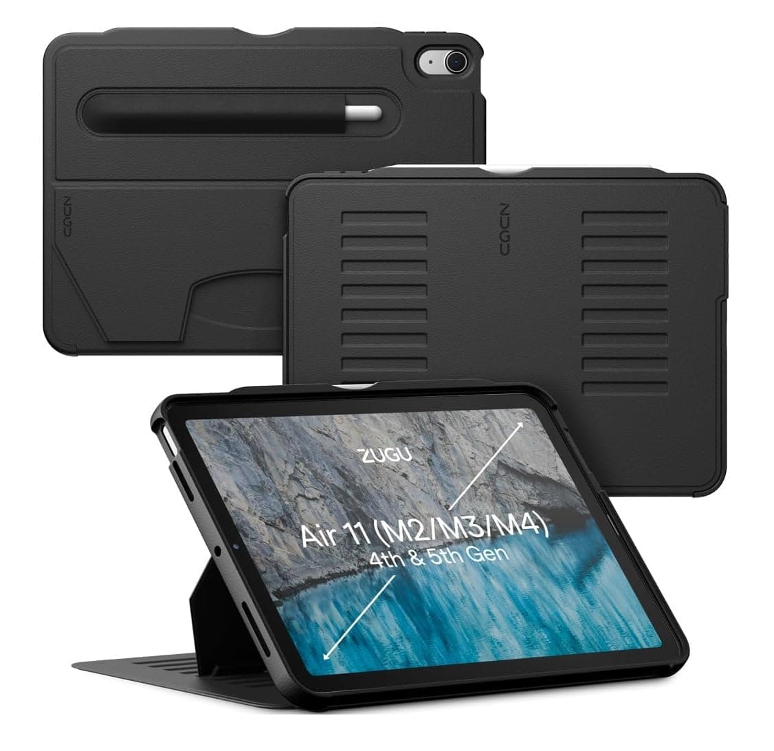 ZUGU CASE Ultra-Thin Protective Case Designed for iPad Air 11" (M4, 2026/ M3, 2025 / M2, 2024) / iPad Air 5/4, 10.9-Inch (2022/2020) Magnetic Stand with Apple Pencil Charging (Sleep/Wake Cover)