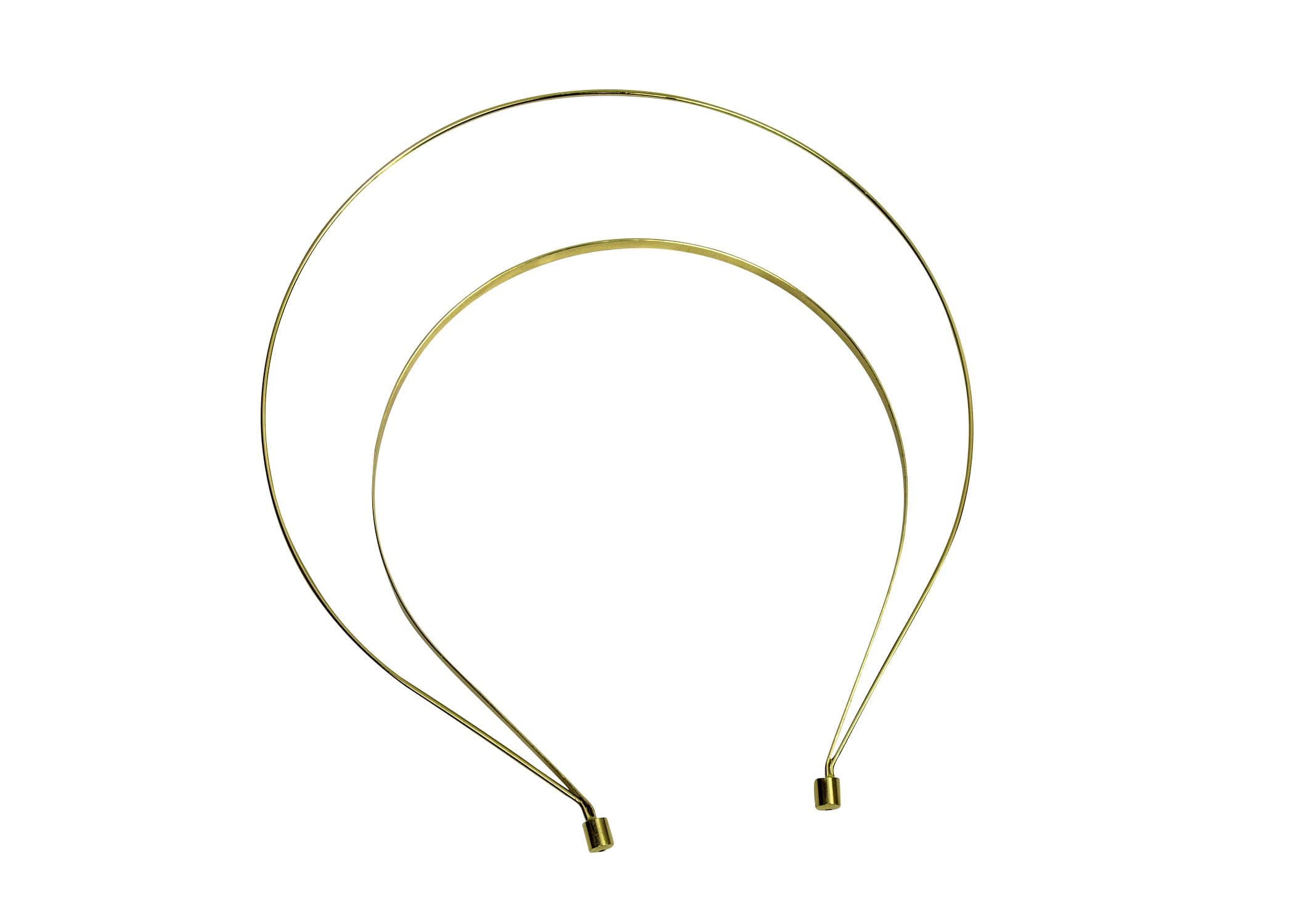 Crown Style Tall Metal Headband (Silver)