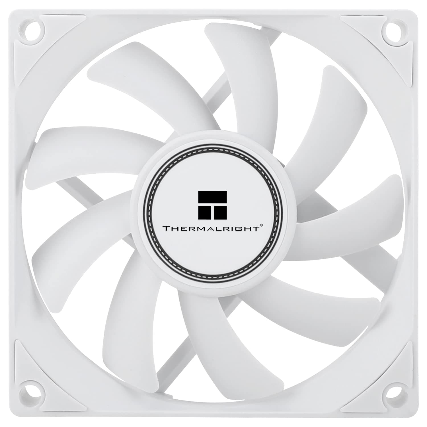 TL-8015W CPU Cooling Fan - 80mm Slimline Computer Case Cooler, Quiet 4pin PWM, 2200RPM Speed, 15mm Slim (White)