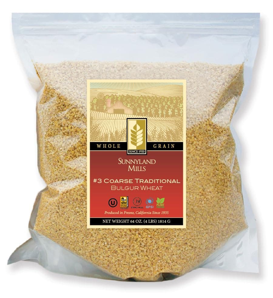 #3 Coarse Traditional Bulgur Wheat, 4lbs (2 pack)
