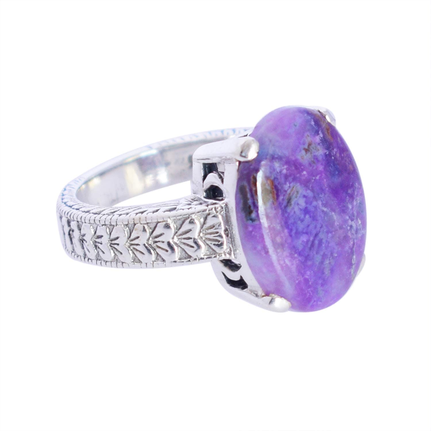 Ravishing Impressions Gorgeous Sugilite Gemstone 925 Solid Sterling Silver Ring Handmade Jewelry for Spring Jewelry Trends