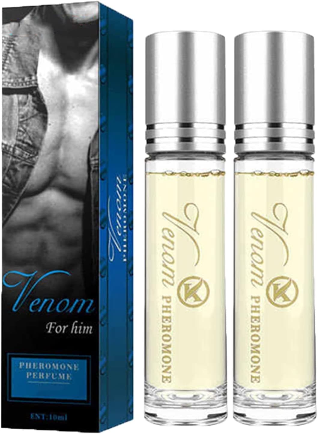 Pheromone Perfume for Men, Pheromones Perfumes for Men with Roll-On, Long-Lasting Natural-Style Cologne Oil, Men’s Perfume (For Men-2PCS)