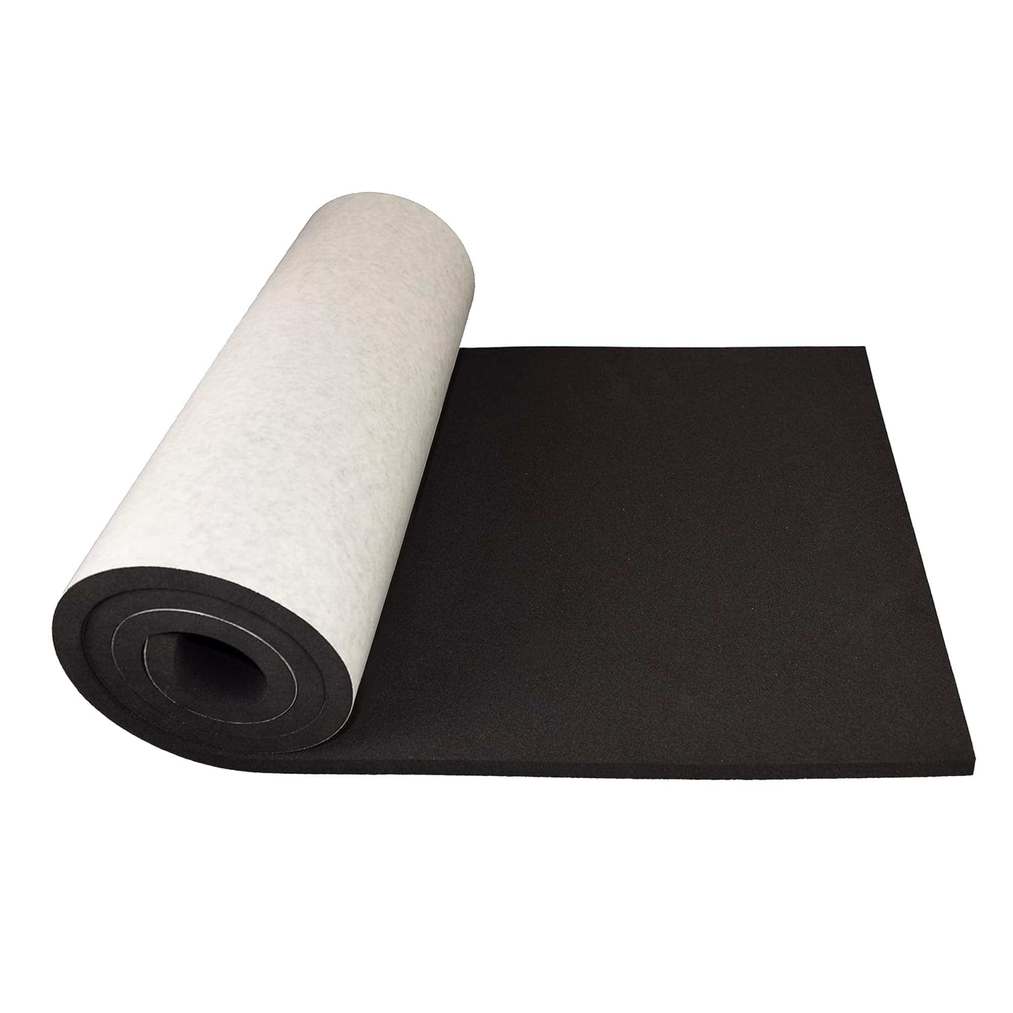 60" x 16" x 1/2" Roll with Adhesive - Black