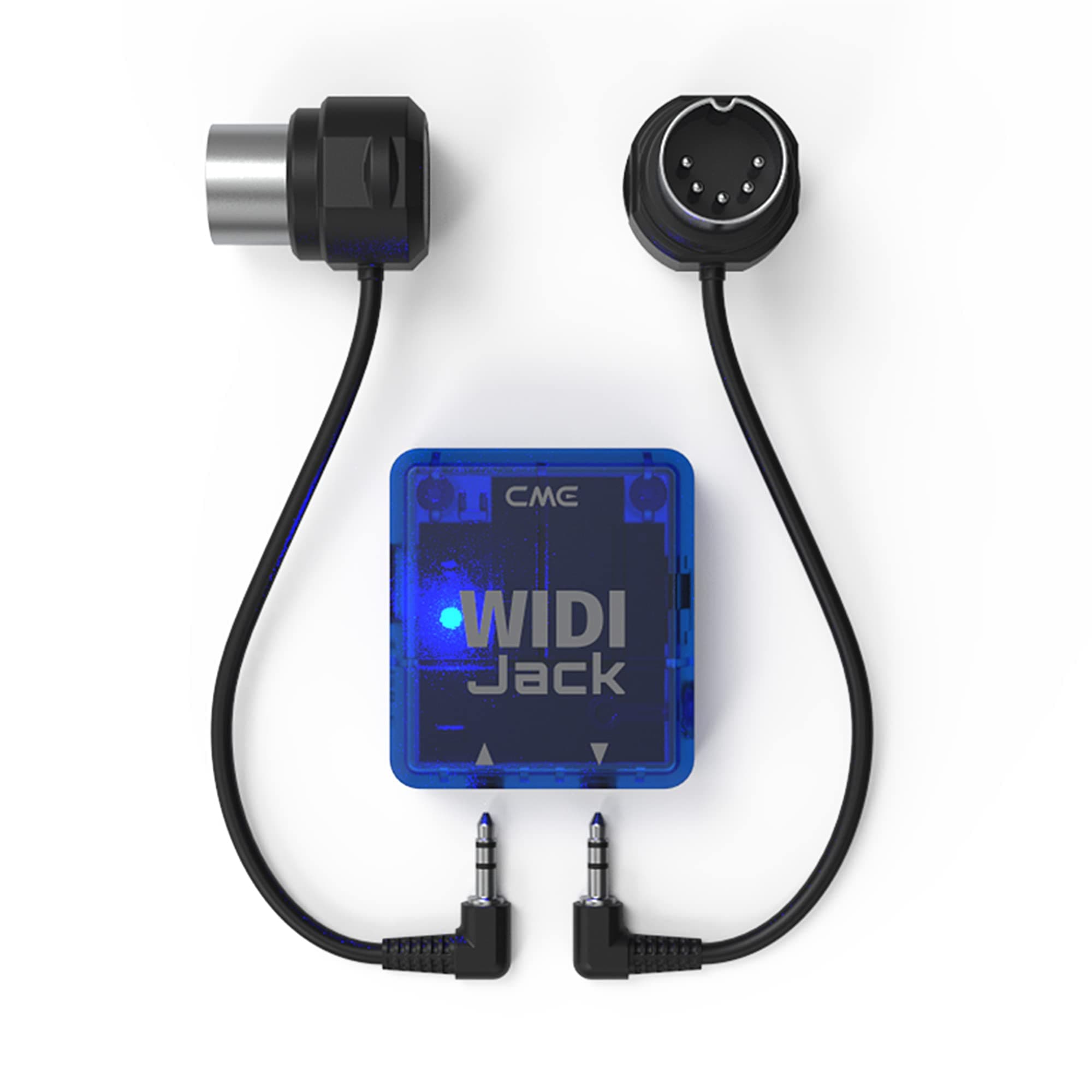 - CME WIDI Jack + DIN-5 MIDI Cable Pack - Bluetooth MIDI Interface with 5-PIN DIN MIDI cables Included - Works with all DIN-5 MIDI devices - Wireless MIDI for Synth Keytar Pedalboard Keyboard