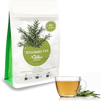 Samcci - Rosemary Tea, 40 Teabags, 1.5g/bag - Pure Dried Rosemary Leaves Tea ...