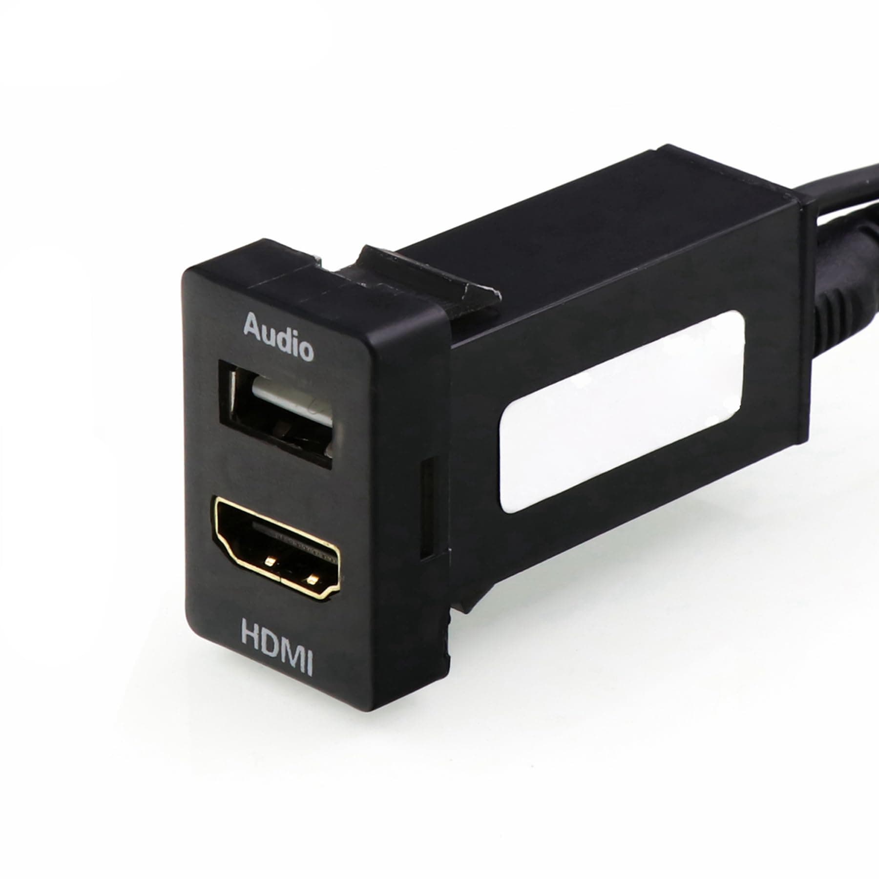 - Timloon HDMI Socket Mount Cable +USB Audio Input Audio Relay Use for Toyota（Type A）
