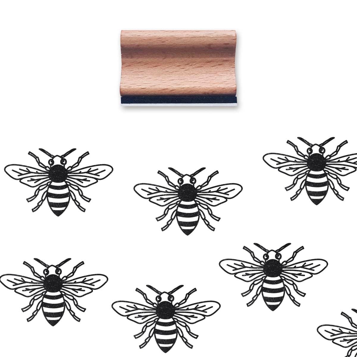 Bumble Bee Rubber Stamp, 1-1/3 Medium Stamp for Scrapbooking Card Making Crafting