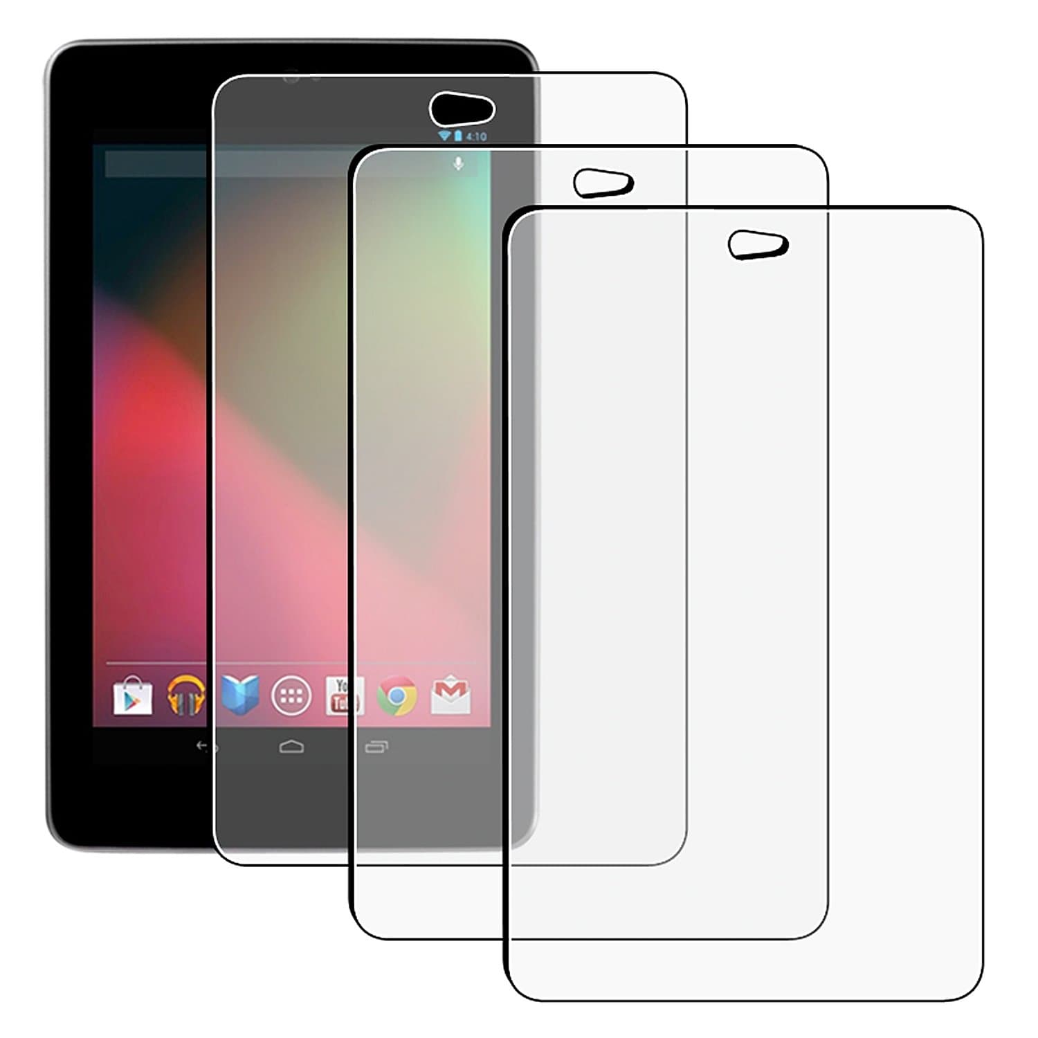 High Quality Screen Protector Film for Google Nexus 7 Tablet - Anti-Glare - 3PACKS