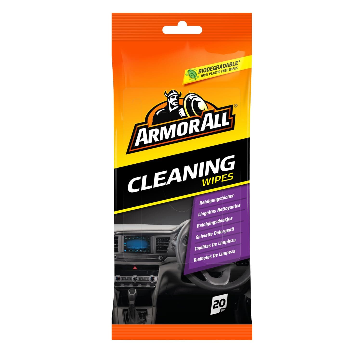 Multi-purpose flow wipes, for all round cleaning, 100% plastic-free & biodegradeable, 20 Wipes