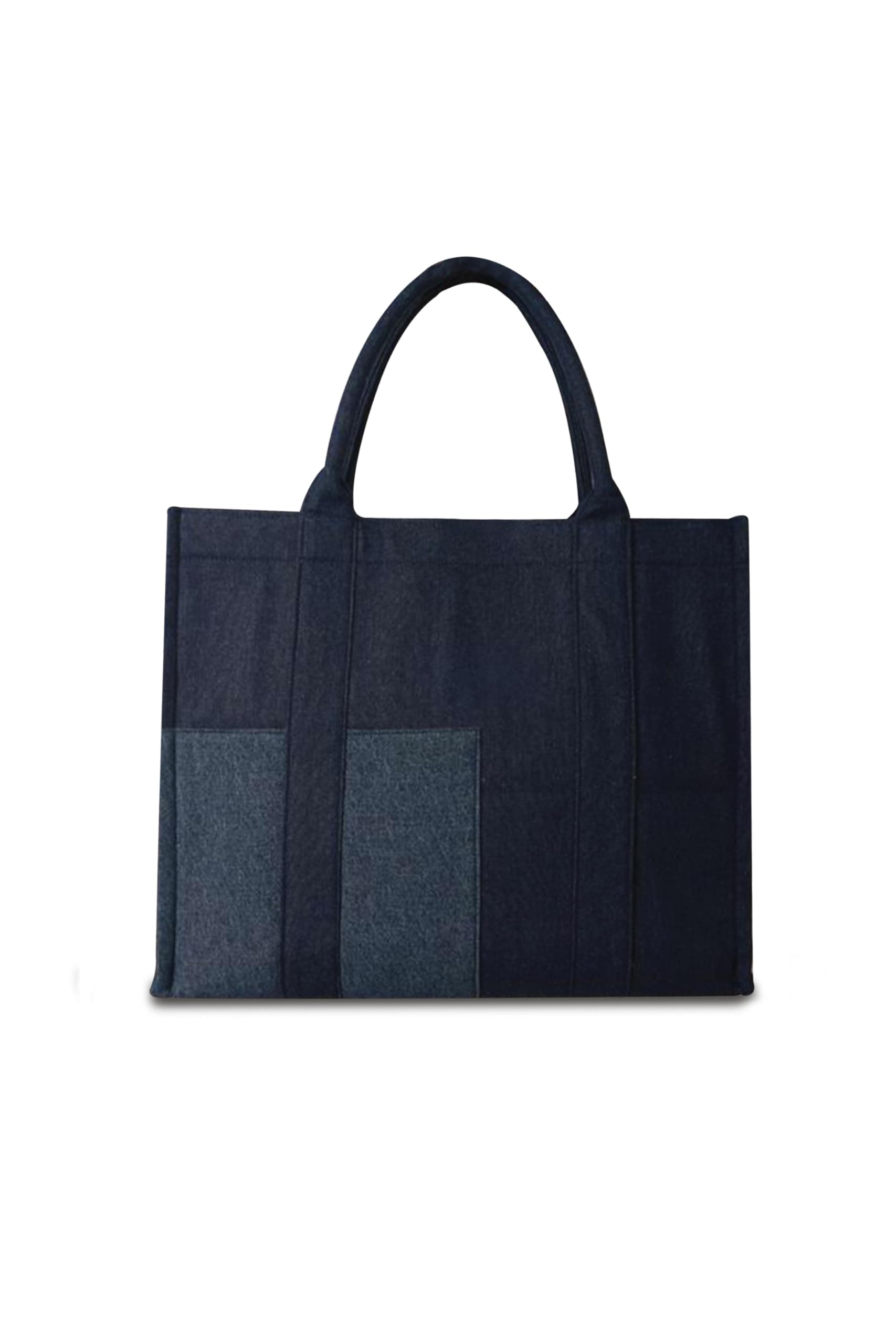 Azure Box Tote Denim Bag