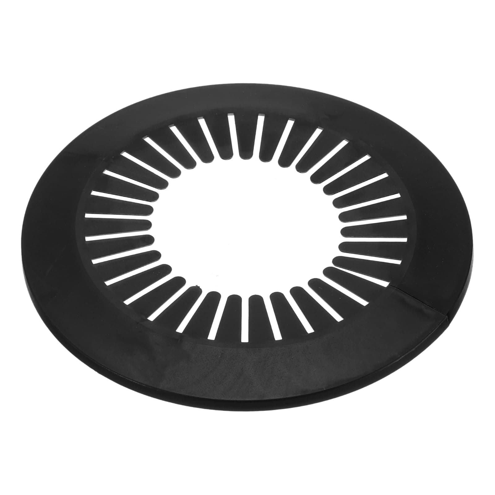 sourcing map Pipe Cover Decoration, 2pcs 75mm-115mm PP Plastic Escutcheon Collar Water Pipe Drain Line Cover, Black