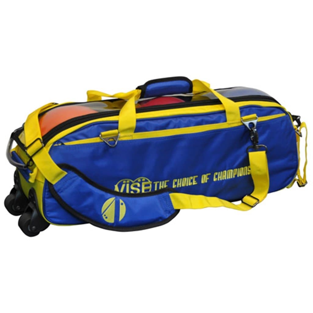 Vise Clear Top 3 Ball Roller Bowling Bag
