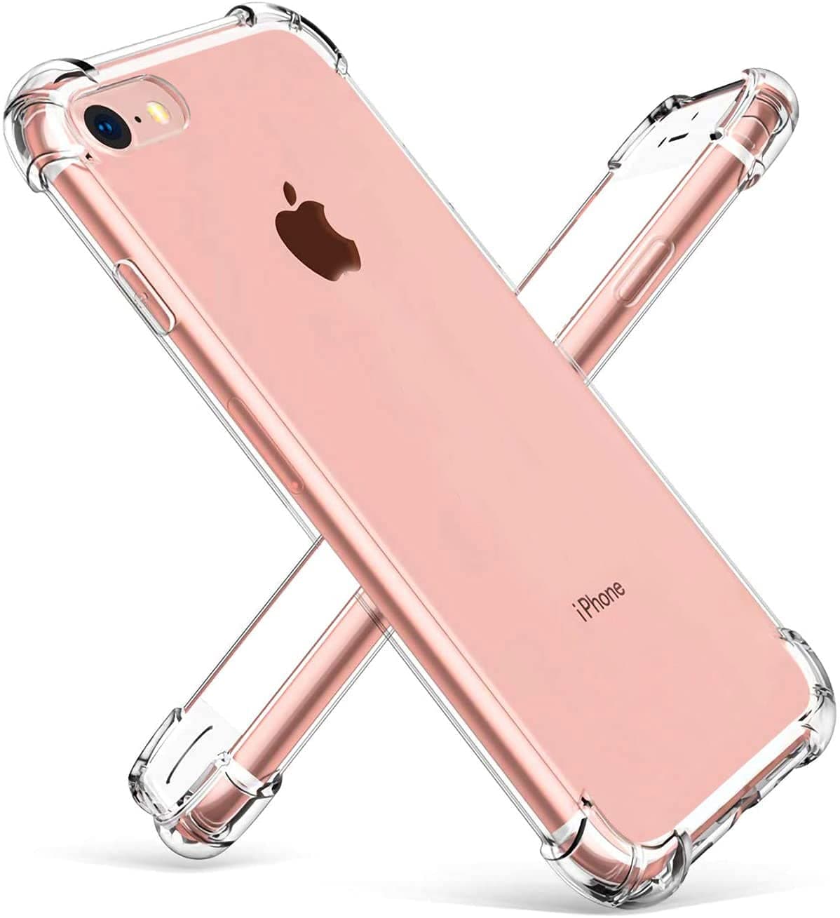 Gnker iPhone 6s Case Shockproof Clear TPU Phone Case for iPhone 6 6S 4 Corner Anti-fall Soft Transparent Protection (iPhone 6/6s, Transparent)