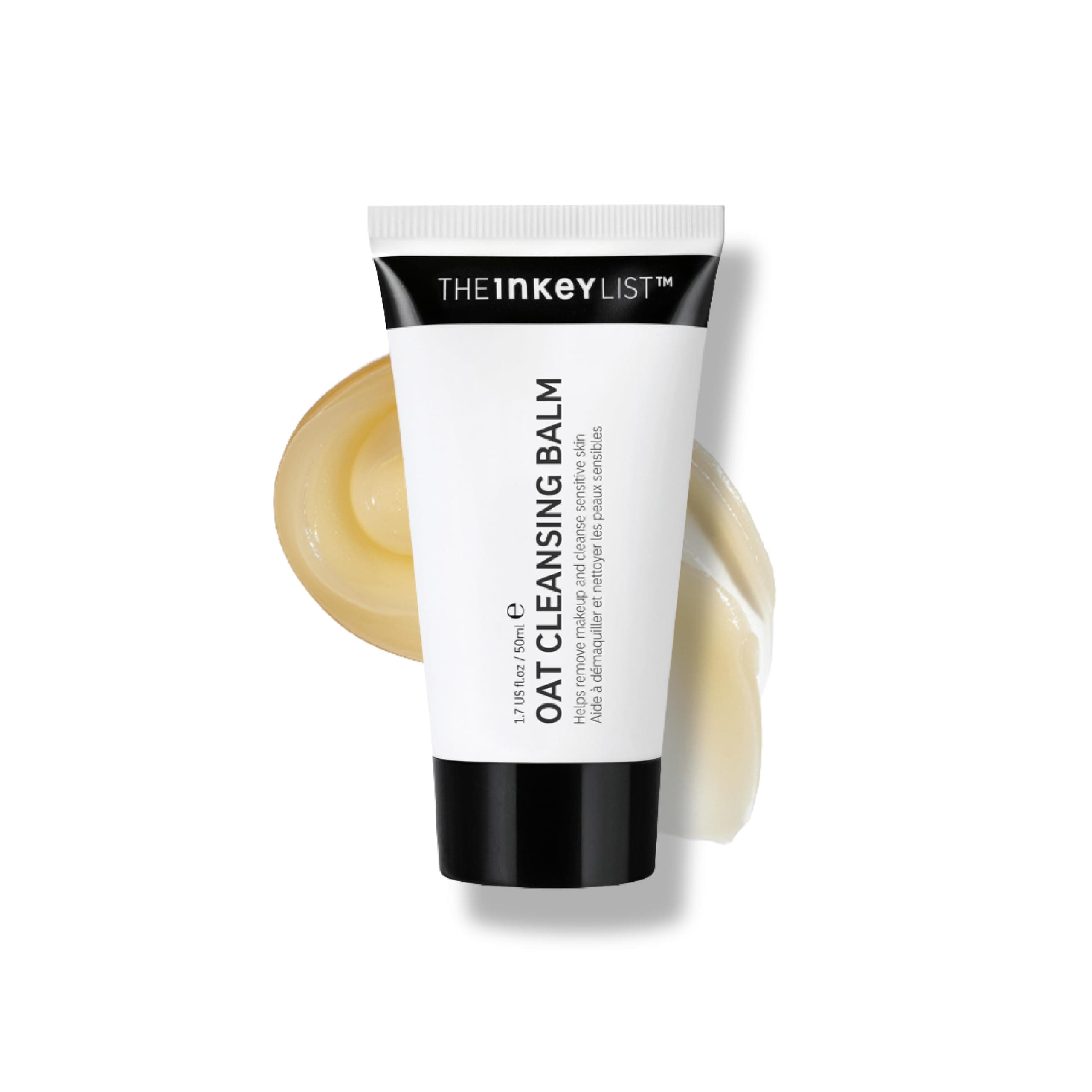 The INKEY List Mini Oat Cleansing Balm 50ml, Dissolves Makeup, Gentle Cleanser, Fragrance-free, Suitable For All Skin Types