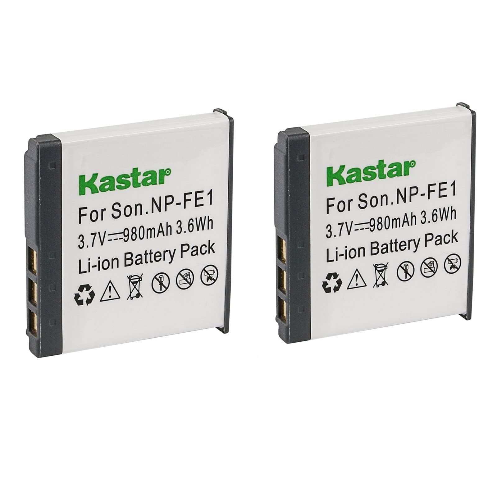 Kastar Battery 2-Pack Replacement for Sony NP-FE1 and Sony DSC-T7 DSC-T7/B DSC-T7/S DSC-P2 DSC-P3 DSC-P5 DSC-P9 DSC-P7 Digital Camera