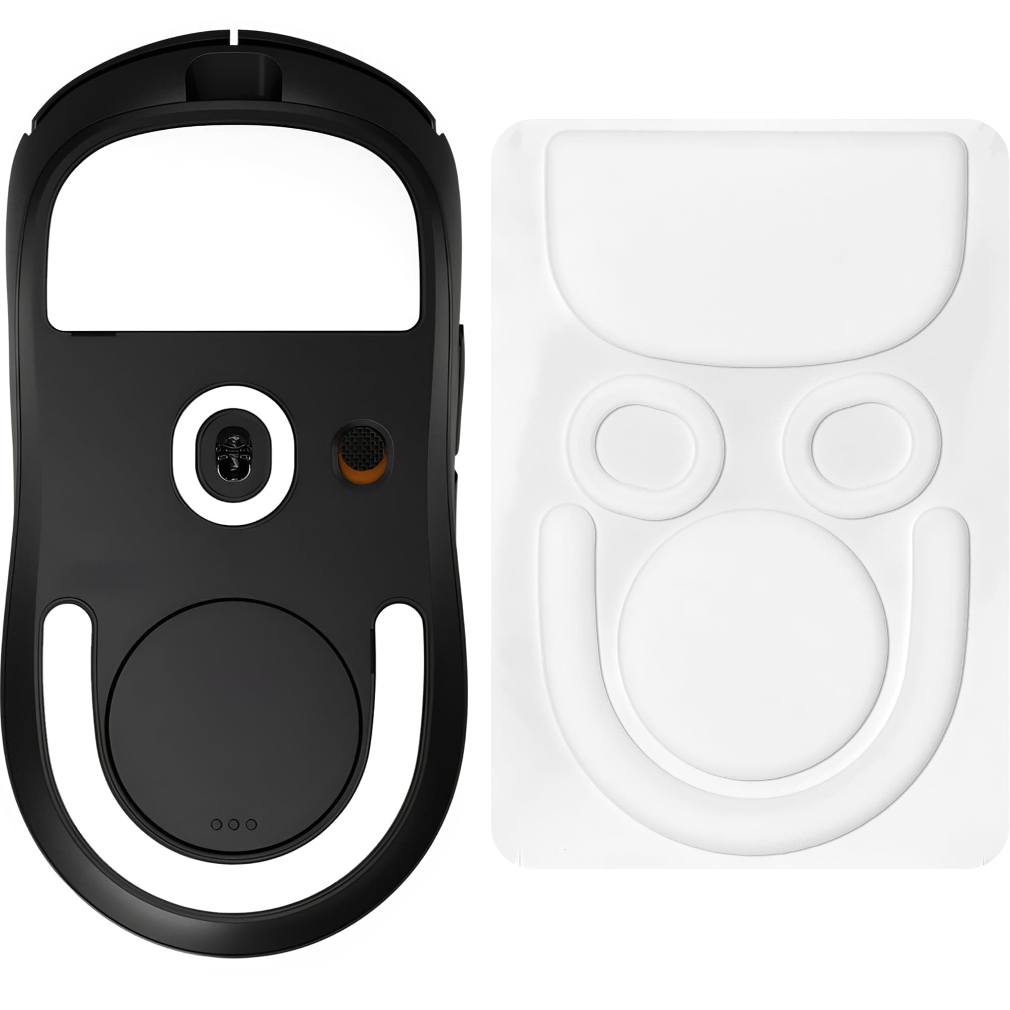 ESPTIGER ICE V2 Gaming Mouse Skates for Logitech G PRO X Superlight 2 / PRO X2 SuperStrike - Smooth PTFE Replacement Feet, 2.5D Curved Edges, 3M Adhesive, White