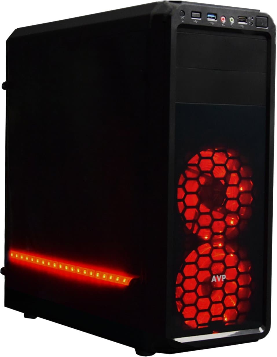 AvP X6 Mid Tower Gaming Case - Black USB 3.0