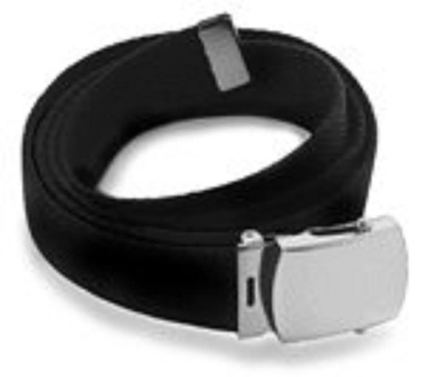 BeltcoWeb Belt with Chrome Buckle and Tip Solid Colors