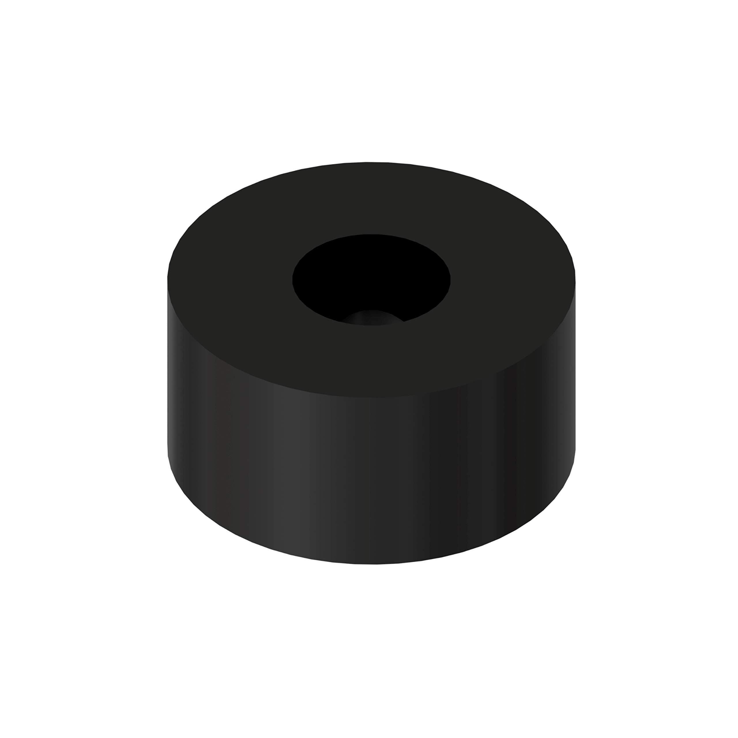 Robosource Black Nylon Spacer 1/4inches Thick, 1/2inches OD 0.194inches ID, 50 Pack for VEX Robotics