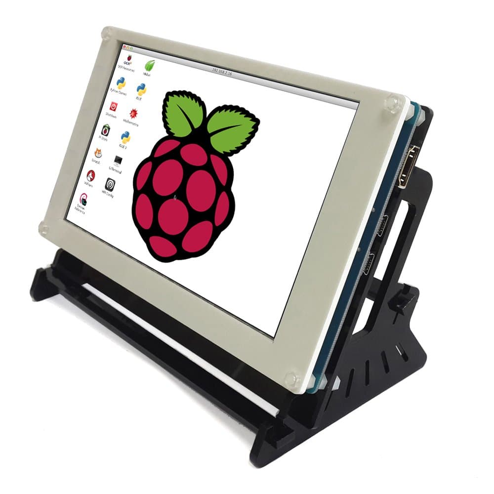 Eleduino Raspberry Pi 7 Inch 800x480 Pixel Hdmi Input Capacitive Touchscreen Display with Case