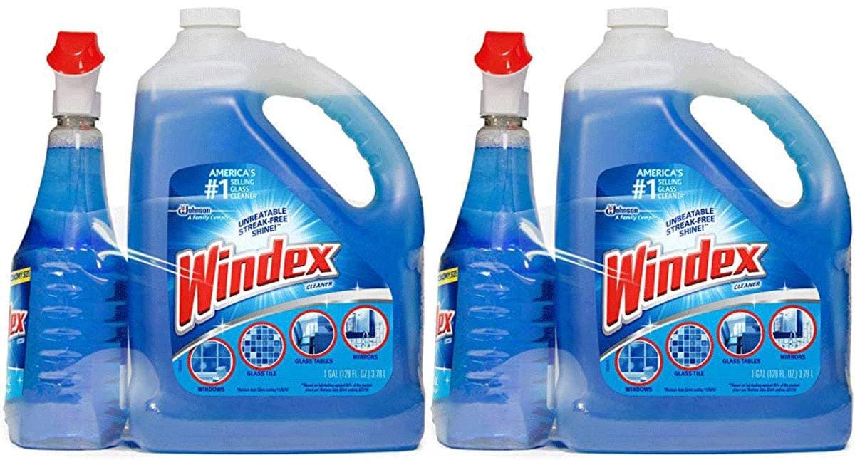 Windex Original Glass Cleaner (128 oz. Refill + 32 oz. Trigger)