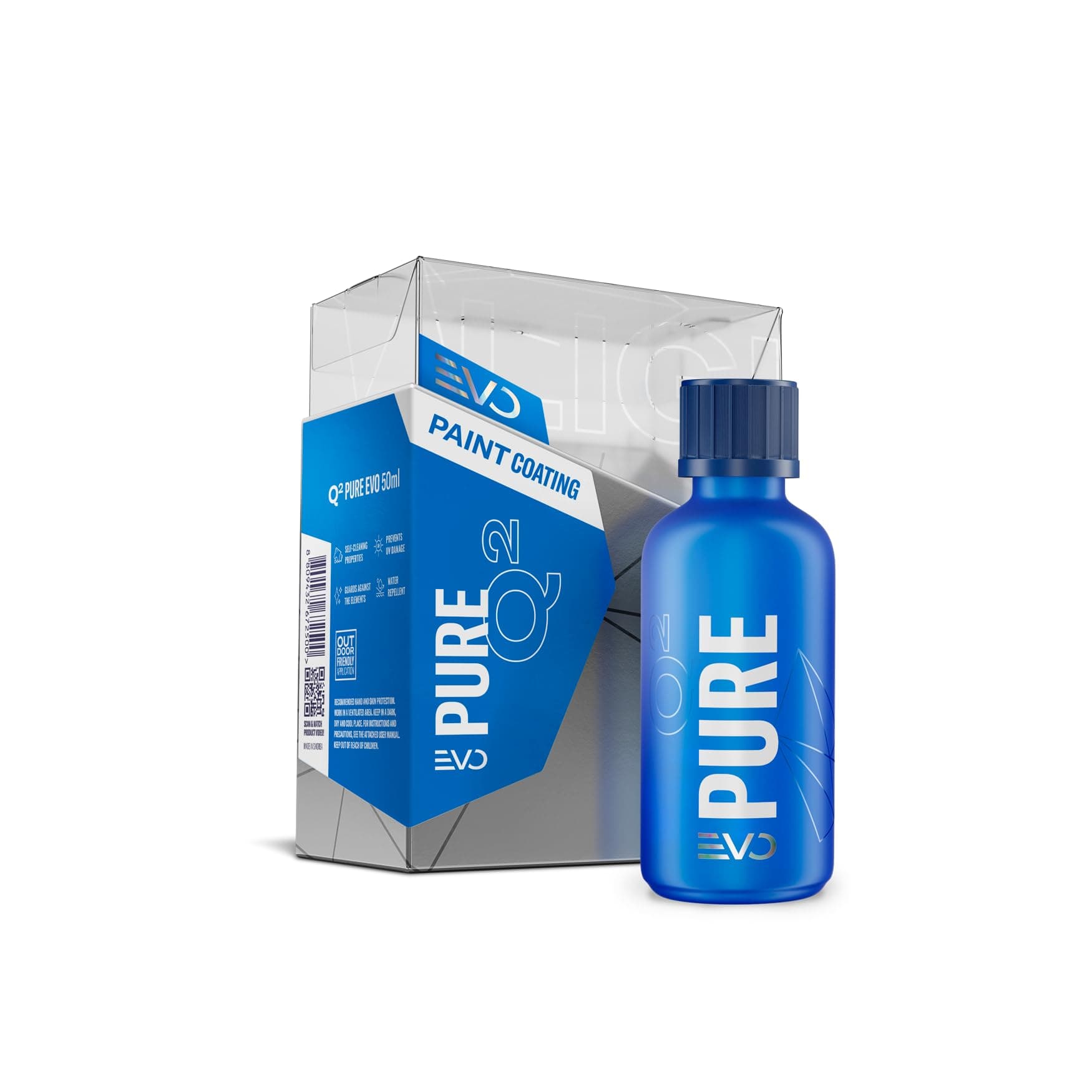 Pure EVO Ceramic Coating Ultra Gloss sio2 Hard Deep Shine Paint Protection Water Beading Chemical Resistance Easy Application One‑Layer Car Coating Extreme Durability