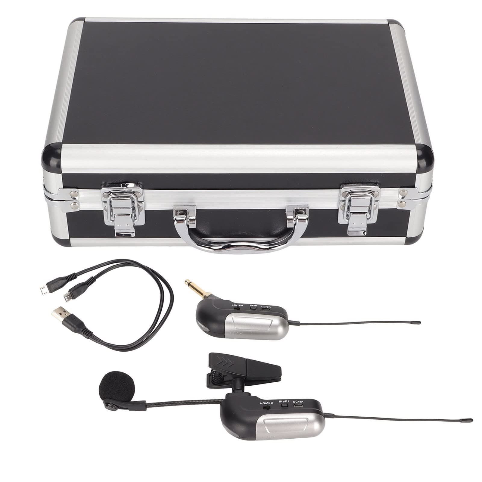 Pick Up Instrument Mic, Saxophone Mic Side Sound Source 16 Groups of Frequency Points for Stage Performances, Individual Entertainment, Live Broadcast Scenes