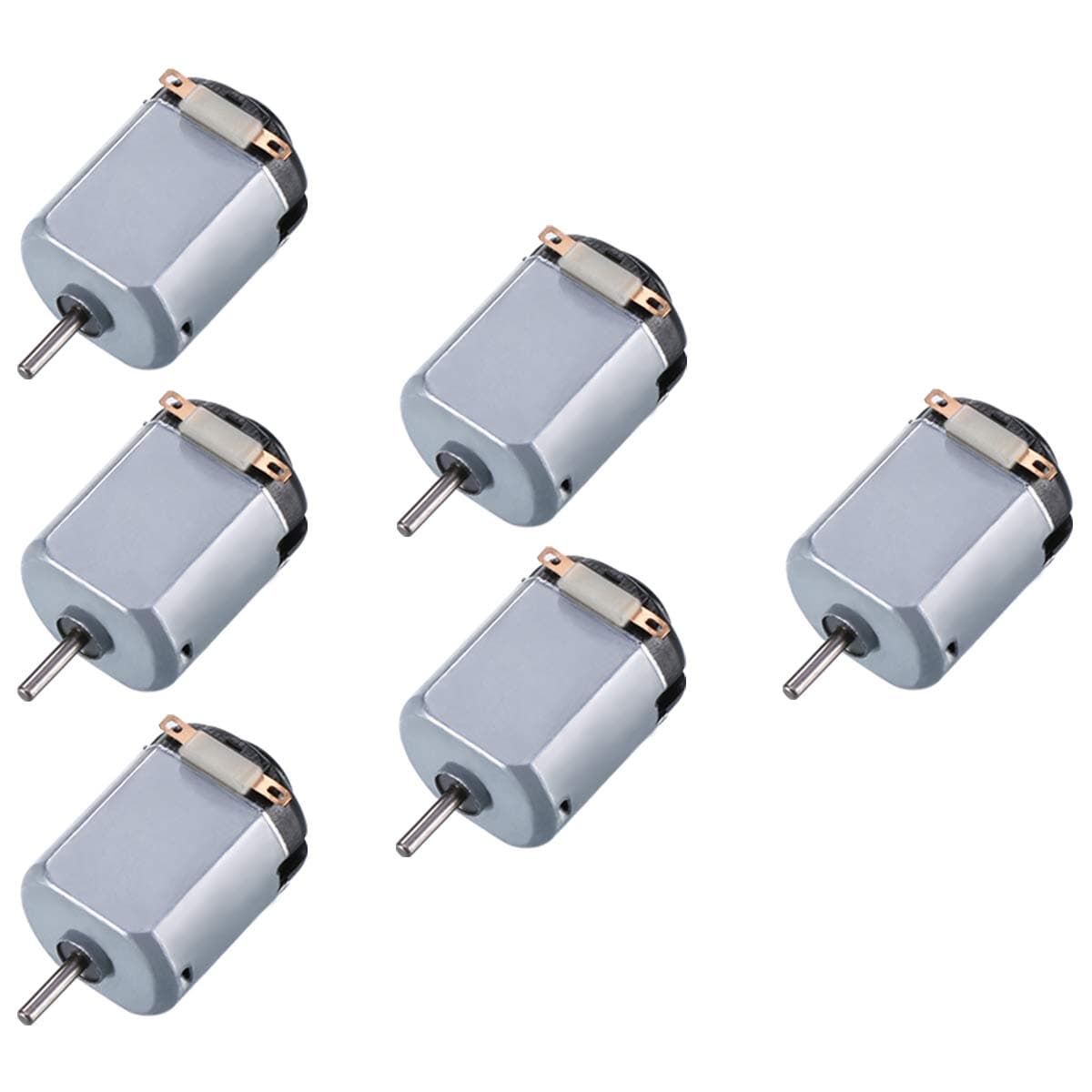 DIY Toys for Science Experiments 6 Pack DC 1.5-3v 15000rpm Mini Electric Motor
