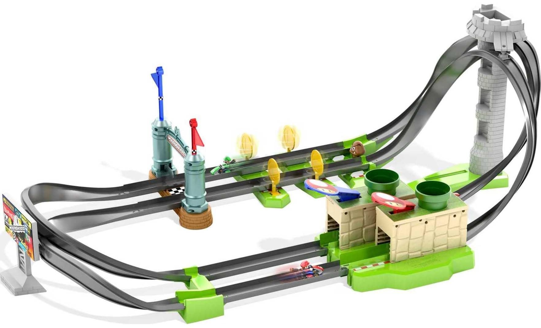 Mariokart Mario Circuit Track Set, Multi
