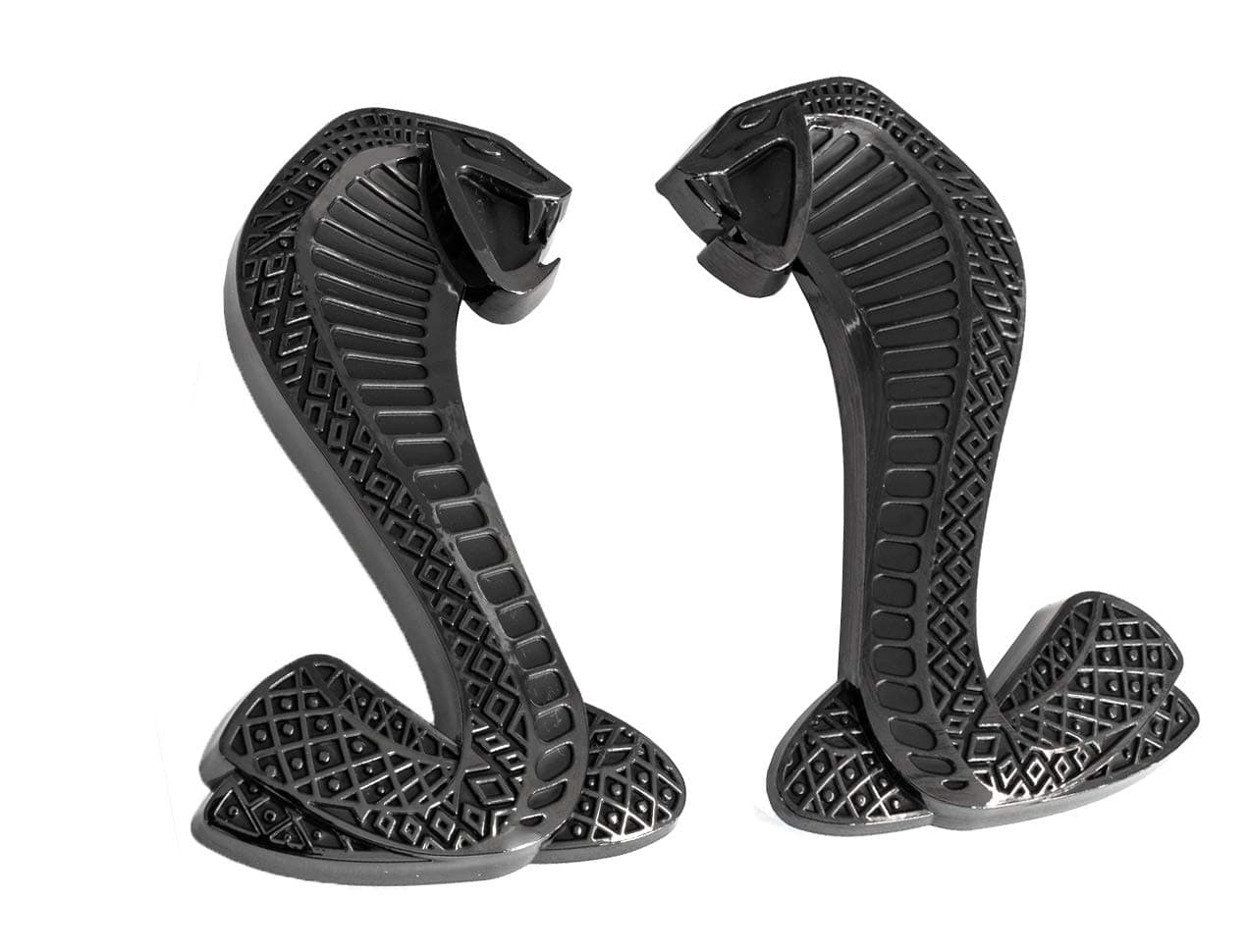 2-3/4" Black Cobra Snake Fender Emblems for 1994-2004 Mustang Cobra