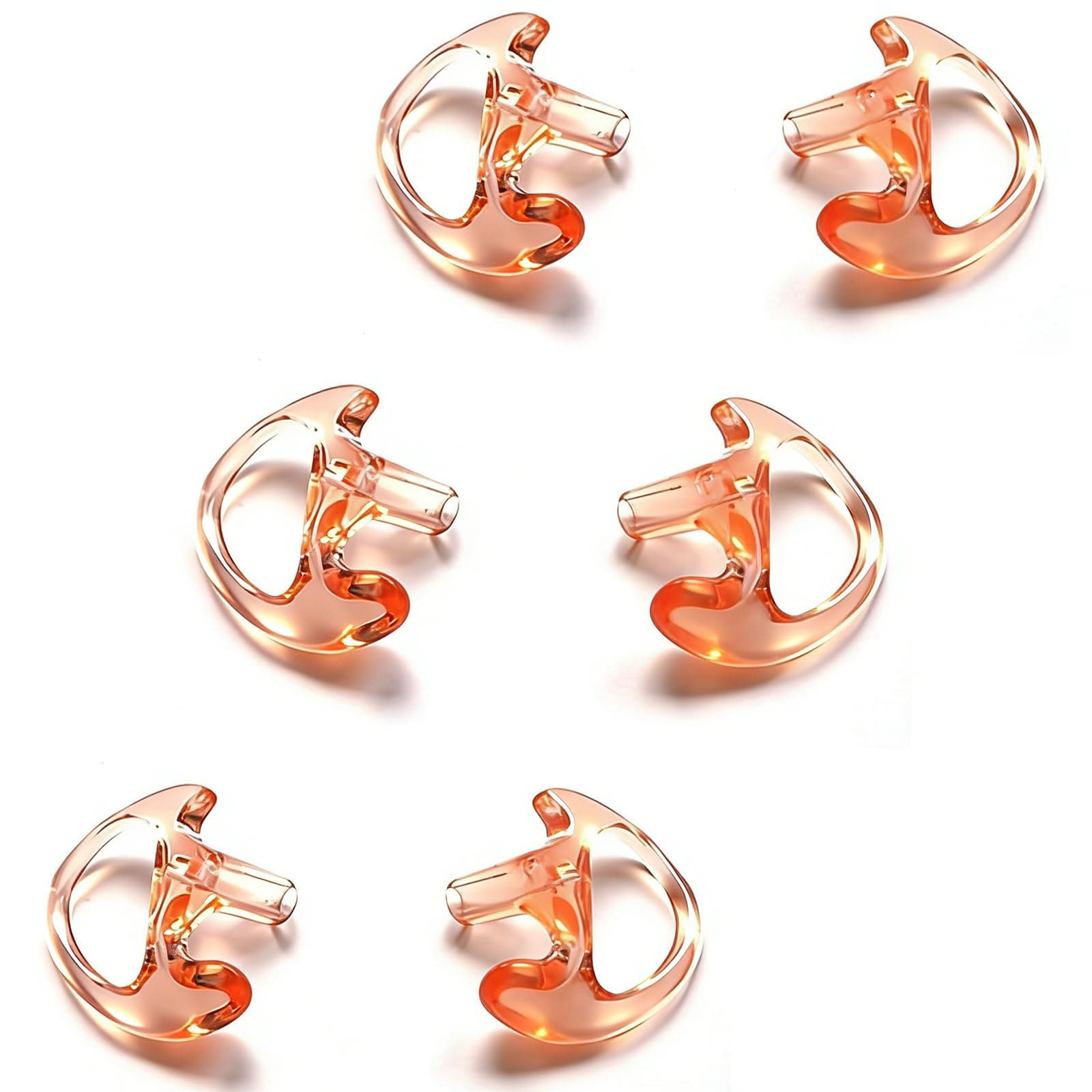 HYS Replacement Soft Silicone Ear Buds Medium Earmold for Walkie Talkie Air Acoustic Earpiece Headset (3*M)