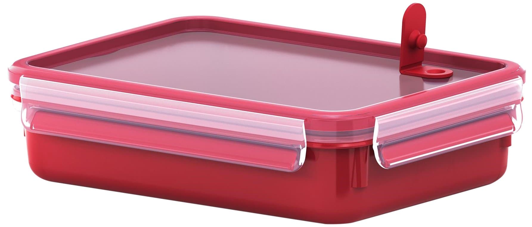 TefalMasterseal Micro Box 1.2 Litres Food Container, Red, Plastic, K3102512