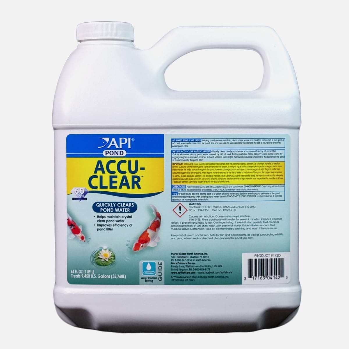 API POND ACCU-CLEAR Pond Water Clarifier 1.89-Litre Bottle,White