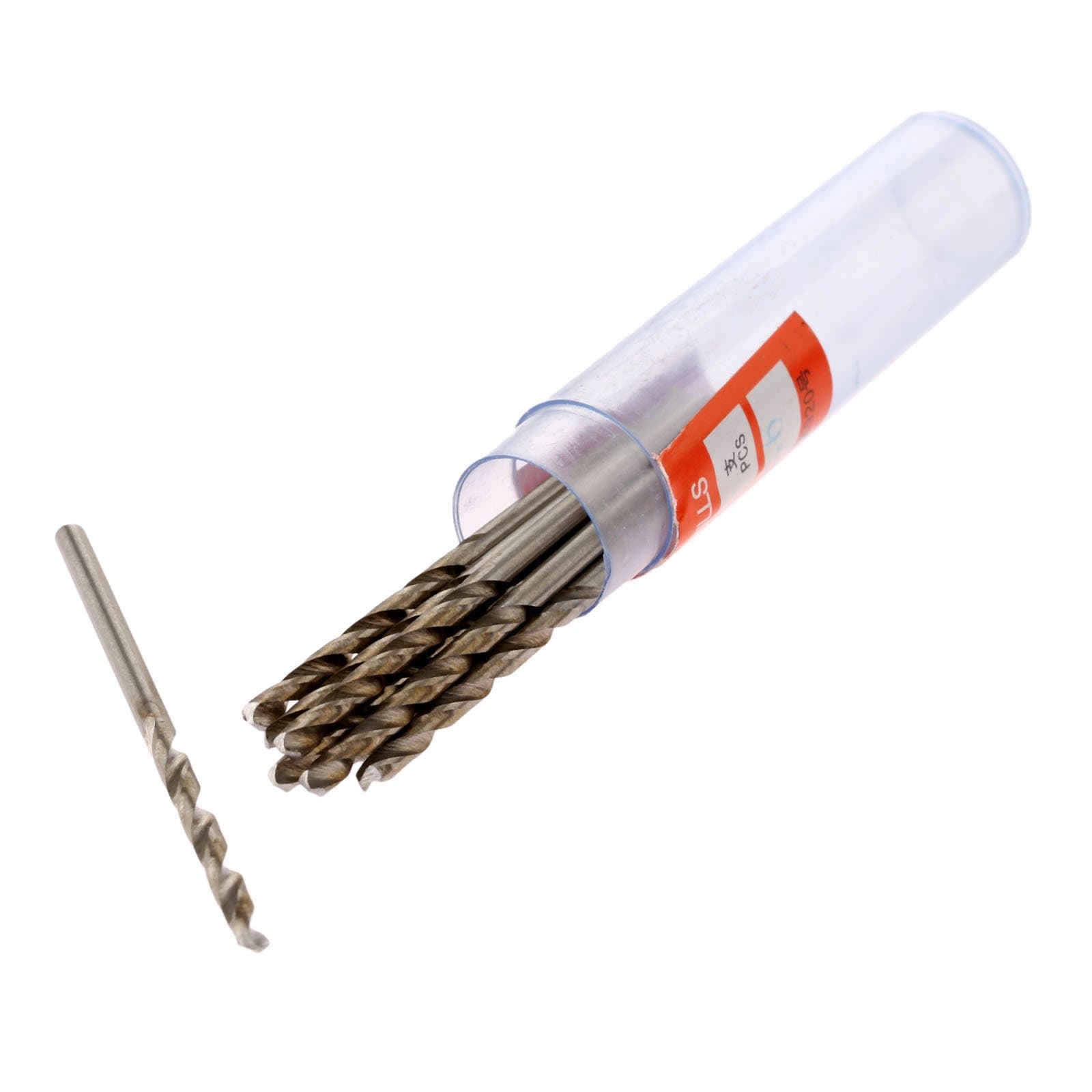 Twist Drill Bits, Mtsooning 10PCS 2.5mm Micro HSS Cobalt Metric Spiral Rotary Tool for Stainless Steel Wood Plastic Copper Aluminum Sets