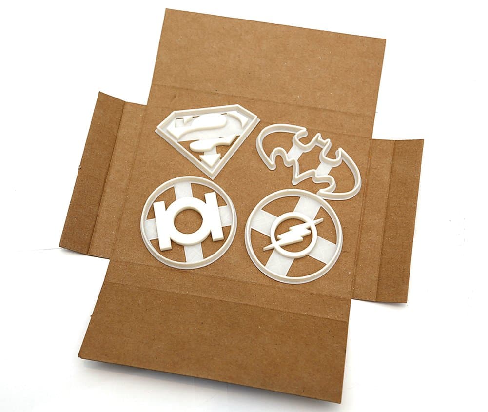 Batman, Superman, Green Lantern and Flash Cookie Cutters - DC Cookie Cutters