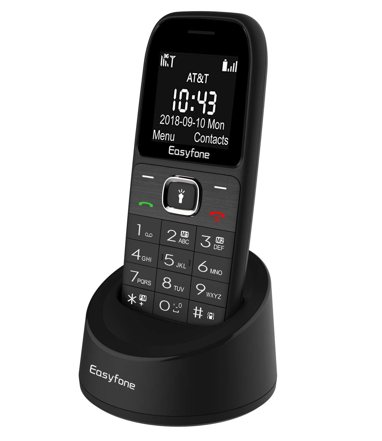 Easyfone Prime A3 Big Button Senior Unlocked Cell Phone, Easy-to-Use Big Size Big Volume Cell Phone for Elderly with Cradle Charger