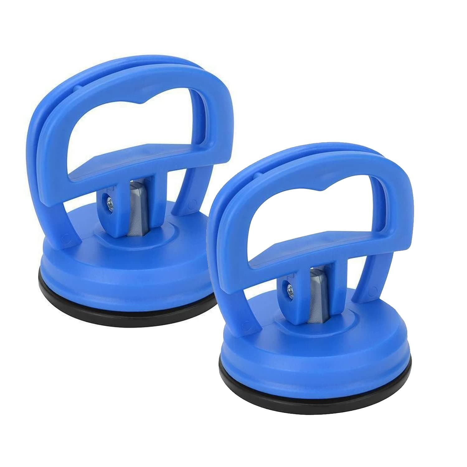 ebuyerfix 2 Pack Blue Mini Heavy Duty Suction Cup Strong Grip Tool for Liftin...
