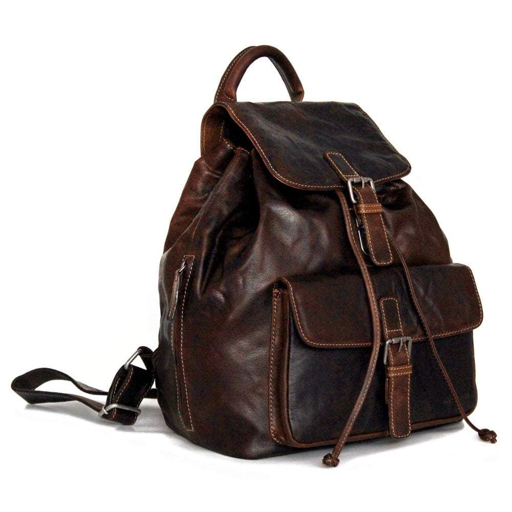 Voyager Drawstring Backpack #7517 (Brown)
