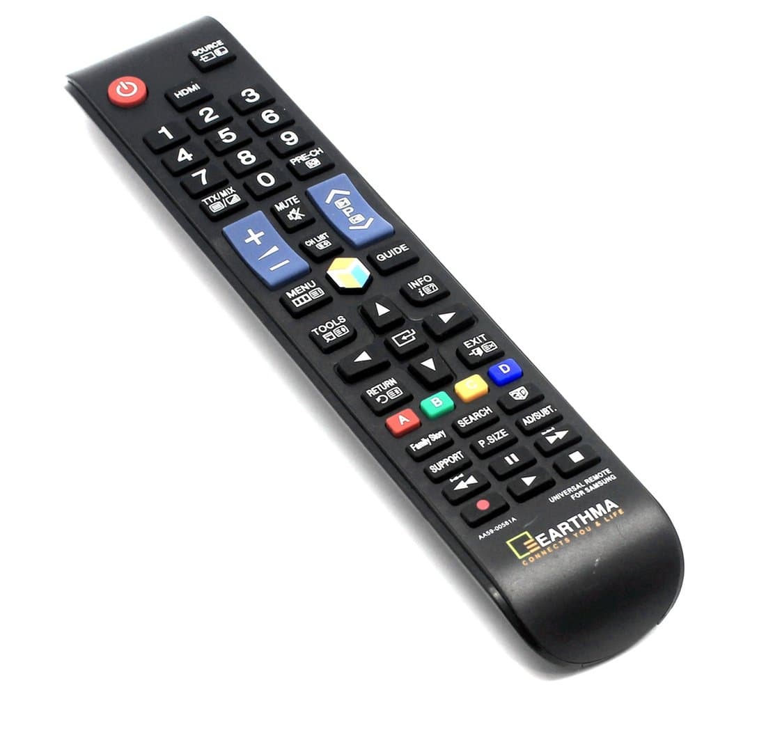 EARTHMA Universal Remote Control for Samsung 3D Smart LCD Led Tv-Replacement,Black